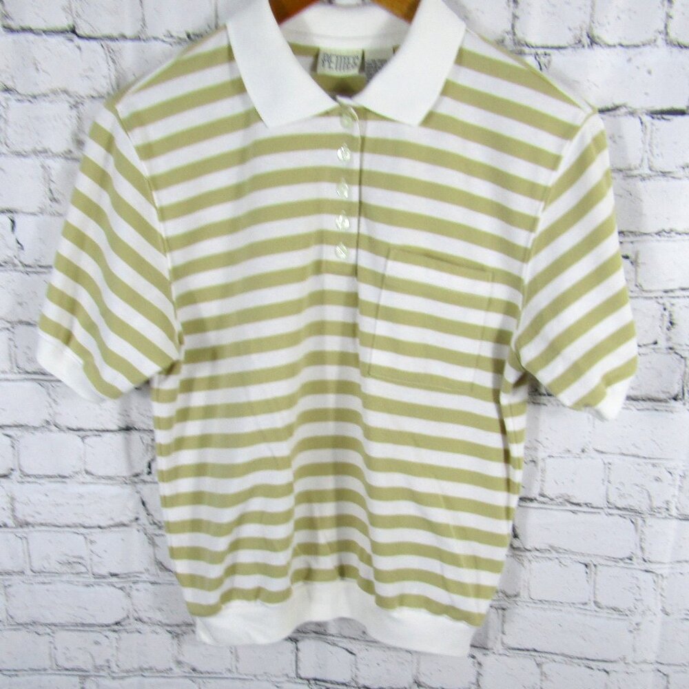 Petites Women's Knit Polo Shirt Size PM